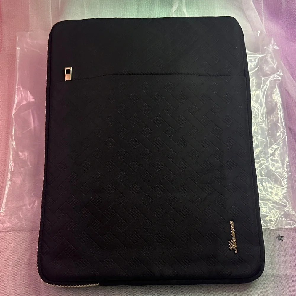 Black Laptop Sleeve with Logo